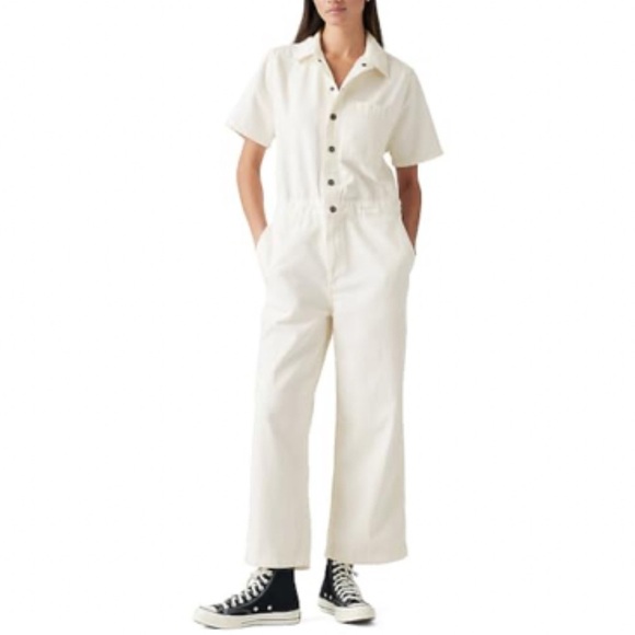 NWT Levi's Women's Short Sleeve Heritage Jumpsuit Size Large - Picture 2 of 9